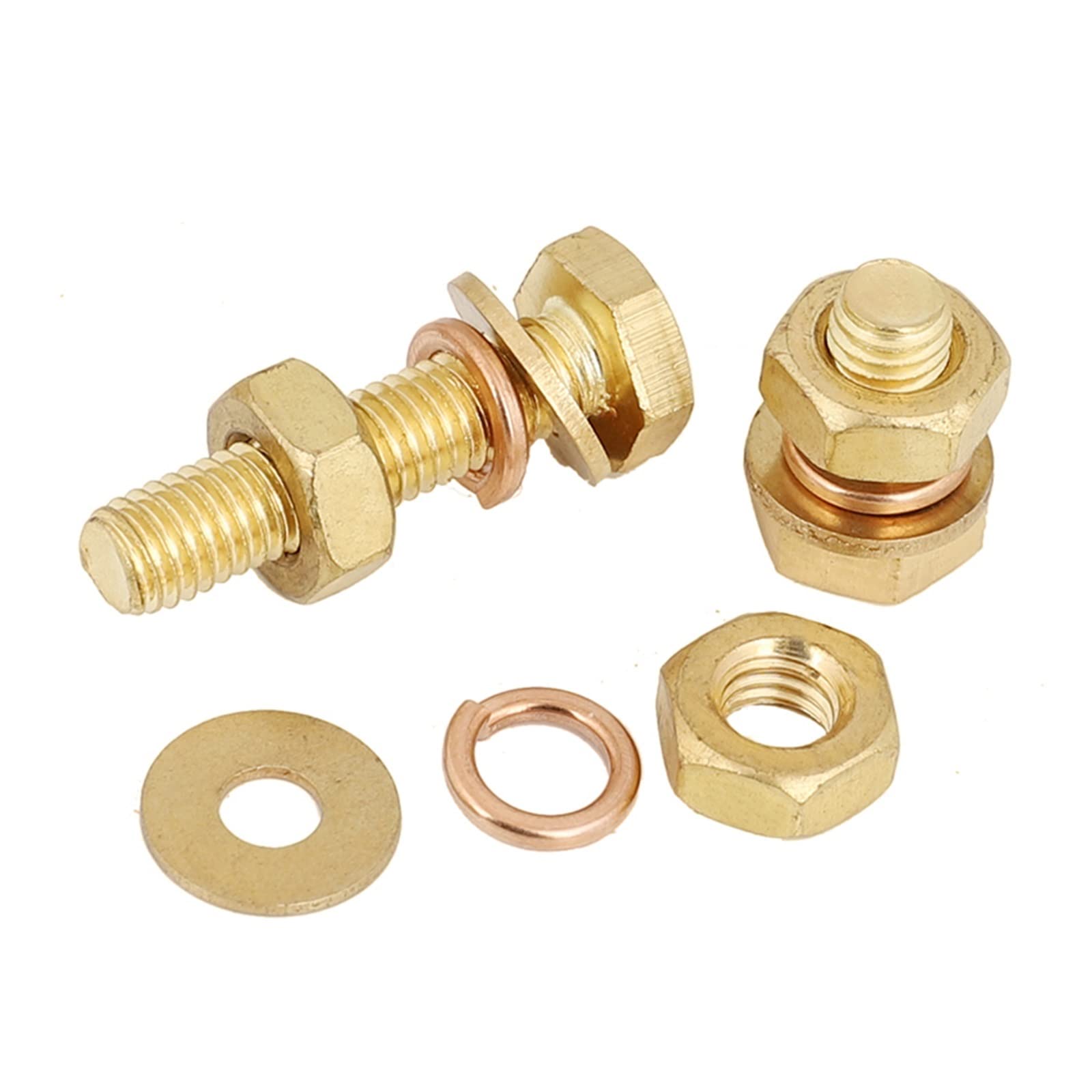 Amazon.co.jp: 1-10 個M4M5 M6 M8 M10 M12 銅ネジ全銅ナットセット真鍮